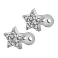 thumbnail image 1 of yotijay 2pcs Dermal Anchor Tops and Base Titanium Steel Piercing Jewelry Star/, 1 of 9