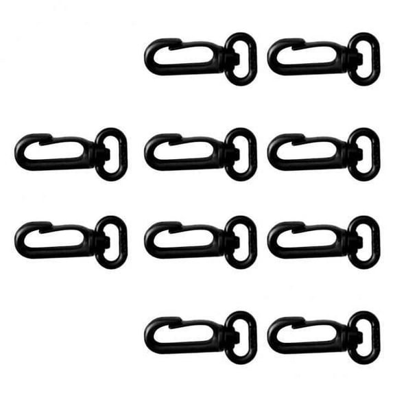 yotijay 2x 10 Pieces Plastic Swivel Spring Snap Hook Clip Buckle Fits 12mm Webbing Strap