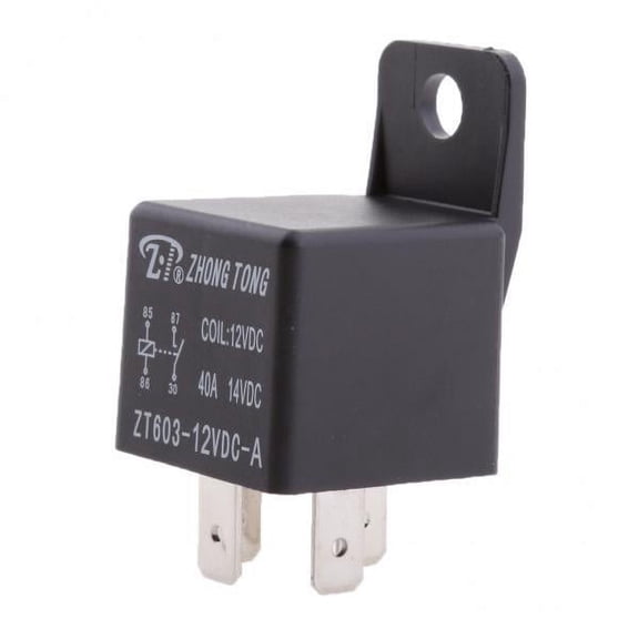yotijay 2x 12V 40A Car Truck Motor Normally Open Socket Plug 4 Pin Automotive Relay