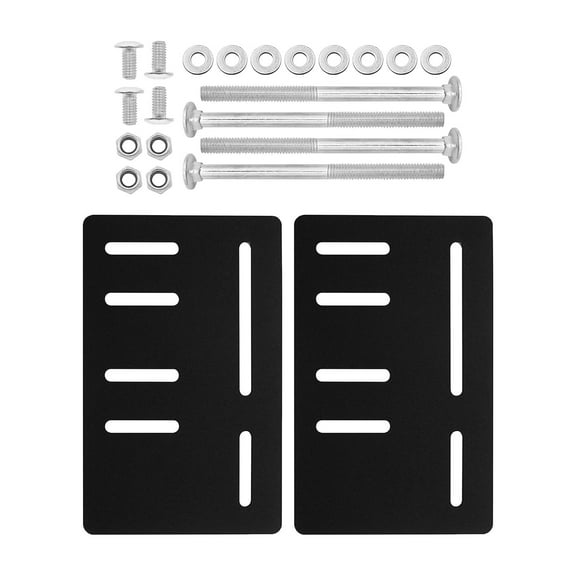 yotijay 2x Bed Frame Brackets Adapter with Hardware Bed Modification Plate for Headboard