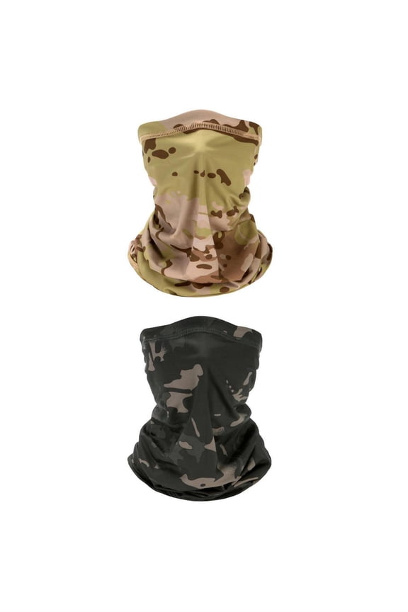 2x Cycling Face Cover Balaclava Tube Scarf Unisex Anti-UV Neck Warmer Snood