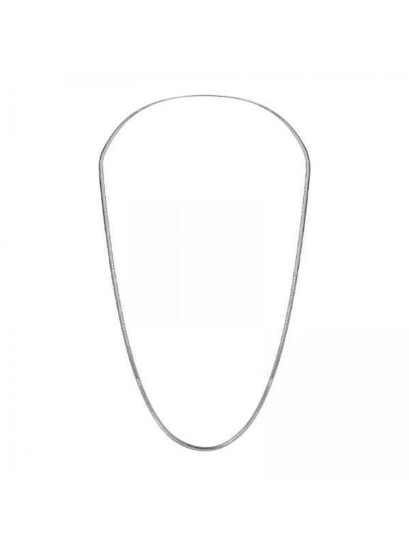 2x Sleek Serpent Chain Necklace Elegant Neck Jewelry with Clasp for Parties