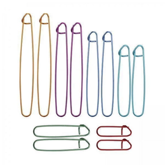 yotijay 2x12Pcs Knitting Stitch Holder Set Yarn Stitch Holder Set for Needlecrafts DIY
