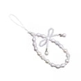 thumbnail image 1 of yotijay 2xBeaded Phone Charm Strap Hanging Phone Case Lanyard for Camera Phone Wallets White, 1 of 9