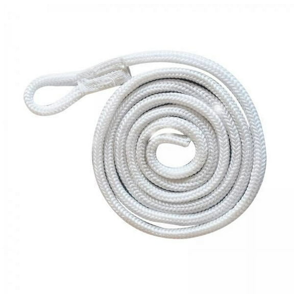 yotijay 2xBoat Line with Loop Boat s Bumper Lines Mooring Rope Boat Ropes White
