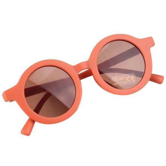yotijay 2xBoy Girl Kids Round Frame Sunglasses UV400 Glasses Outdoor Eyewear Red