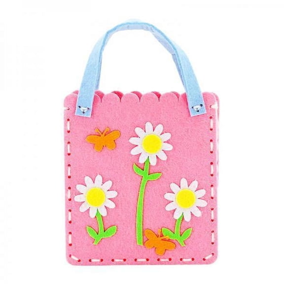 yotijay 2xKids Non Woven Bag Sewing Kit Cute Novelty Accessories Purse Making Supplies