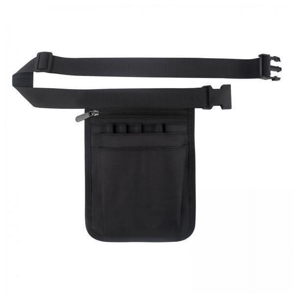 yotijay 2xNurse Organizer Belt Tool Bag Waist Bag Pouch for Scissors Tool Pens Black