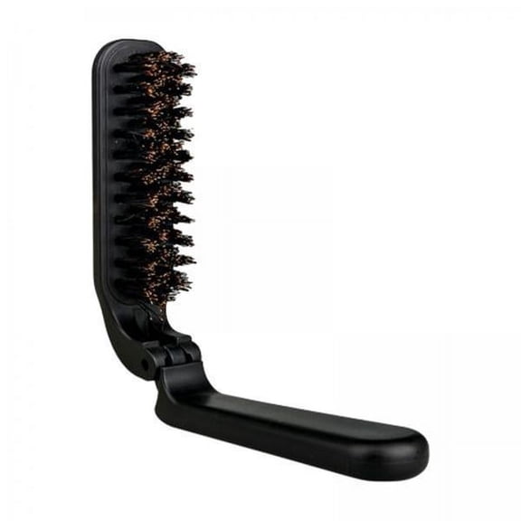 yotijay 2xPocket Beard Grooming Brushes Folding Detangler Brush Barber Hair Brush