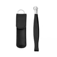 thumbnail image 1 of yotijay 2xUniversal Nose Hair Trimming Tweezers Round Tipped Tweezers for Eyebrow Hair Black with Pouch, 1 of 9