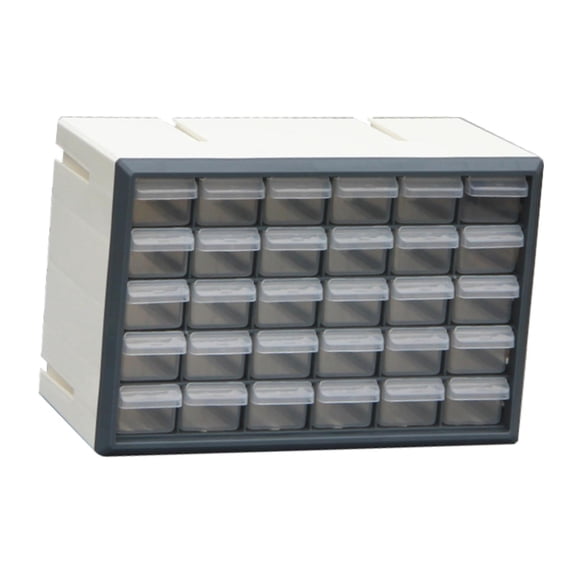 yotijay 30 Drawer Storage Organizer Cabinet Craft Cabinet for Storing Nuts and Bolts grey and white