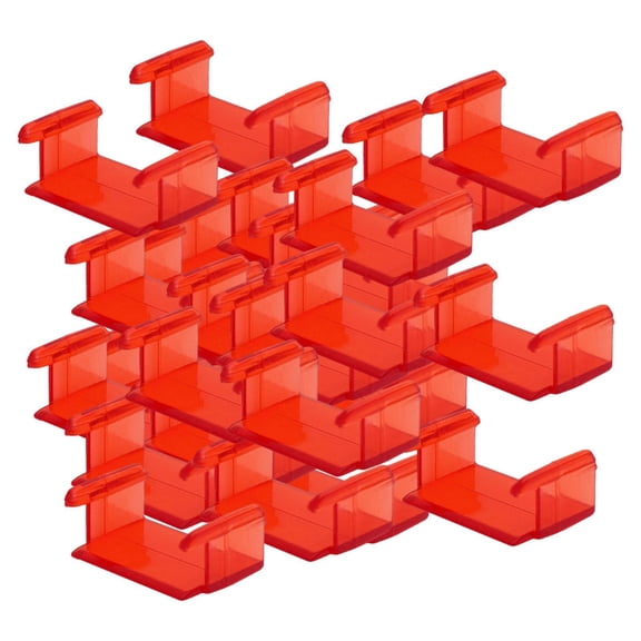 yotijay 30Pcs Train Track Fixer Track Fixing Clips for 3 4 5 Years Old Children Kids red