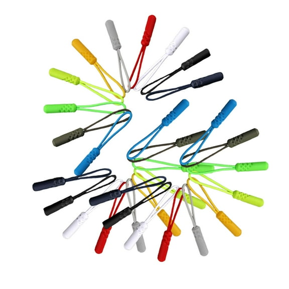 yotijay 30Pcs Zip Puller Zip Fixer Tagging Zipper Ropes Zip Slider Zipper Pulls Cord for