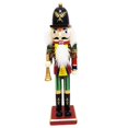 thumbnail image 1 of yotijay 30cm Height Wooden Nutcracker Ornaments Doll Figures Pendant Puppet Toy Trumpet, 1 of 9