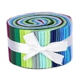 thumbnail image 1 of yotijay 36 Colorful Roll Up Cotton Fabric Strips Bundles with Colorful Assorted Patterns 6.25X100cm, 1 of 9