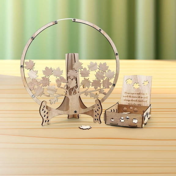yotijay 3D Wedding Guest Book Drop Box Frame Party Decoration Creative Visitors Sign Drop Top Frame Sign Book for Holiday Graduation