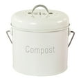 thumbnail image 1 of yotijay 3L Garden Compost Bin Countertop Indoor Compost Bucket Compost Bin Compost milky white, 1 of 8
