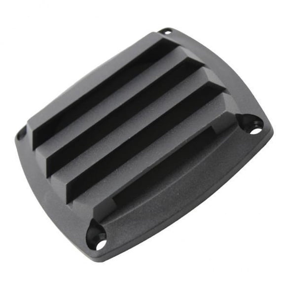 yotijay 3x 3 Inch Louvered Vents, Boat Marine Hull Grill Cover Replacement Part for RV - Rectangular (Black)