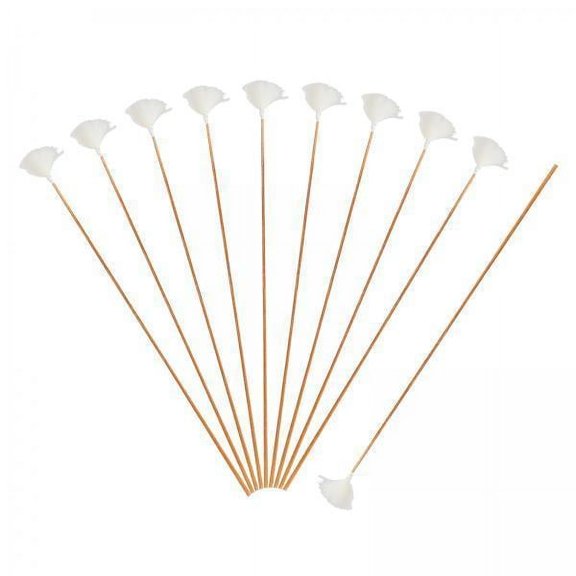 yotijay 3x10 Pieces Goose Feather Earpicks for Adults Children Ear Pick Ear Spoon White Thread S