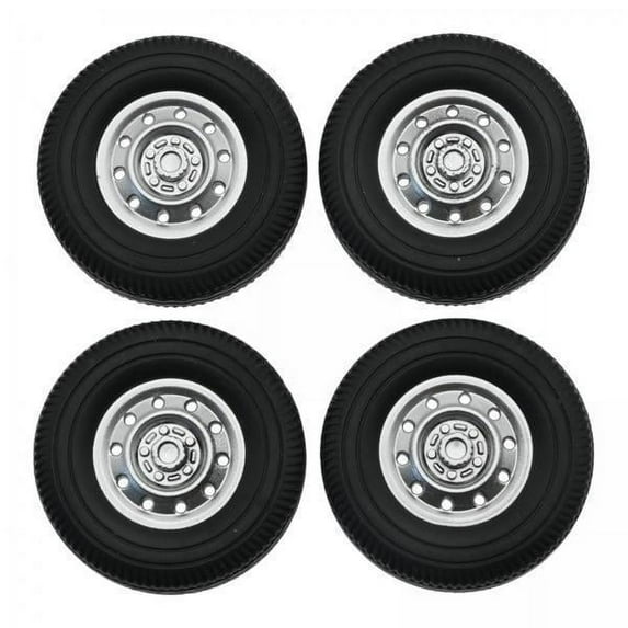 yotijay 3x4x Rubber Tire Set for Wltoys D12 Mini 1/16 Pickup Truck