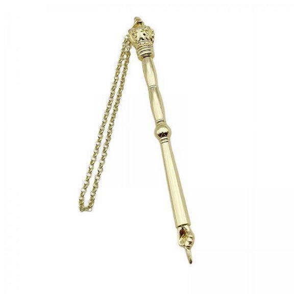 yotijay 3xBible Pointer Elegant Hand Pointer for Bar Mitzvah Torah Reading Mitzvah Gold Crown Head