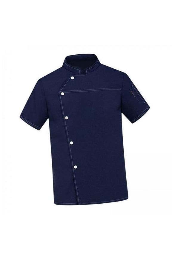 3xChef Coat Jacket Waiter Waitress Apparel for Food Service Kitchen Bakery XL