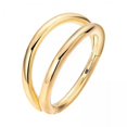 thumbnail image 1 of yotijay 3xNose Non Pierced Hoop Septum s for Festivals Anniversary Birthday 0.12cmx1cm Gold, 1 of 9