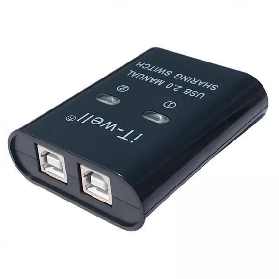 yotijay 3xPortable 2 in 1 Out Splitter USB Printer Sharing Plug and Play