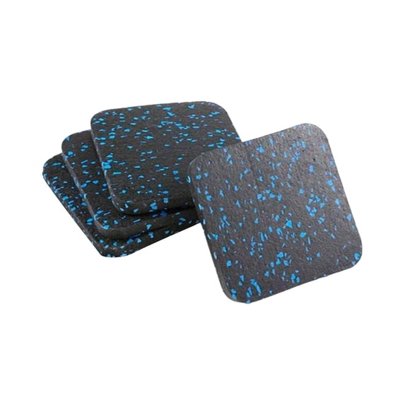 yotijay 4-Piece Treadmill Mat Floor Protection Mat Fitness Equipment Mat Non-Slip Rubber 4pcs