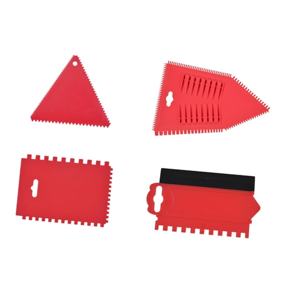 yotijay 4 Pieces Adhesive Spreader Notched Glue Applicator for Epoxy Polyester Resin
