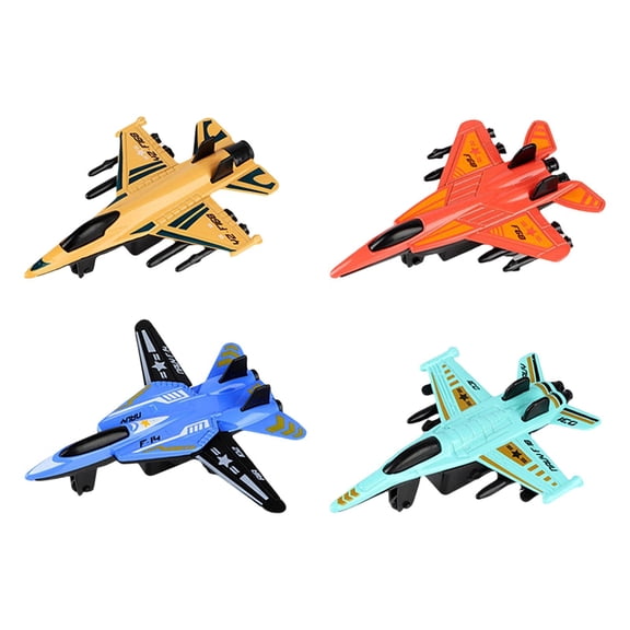 yotijay 4 Pieces Alloy Metal Models Aircraft Birthday Gift Mini Alloy Airplane Model for