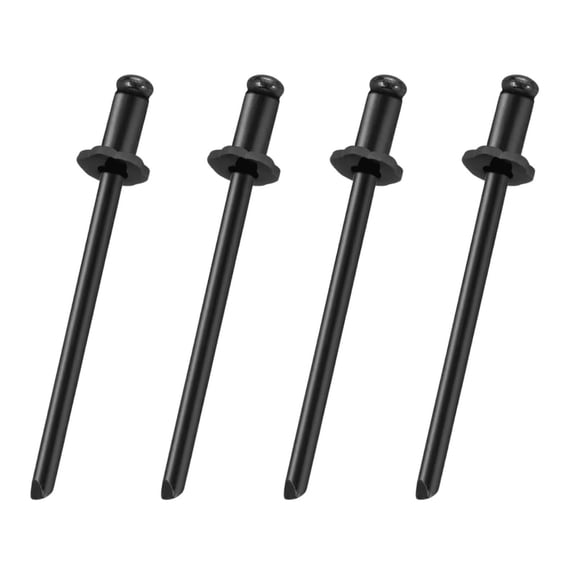 yotijay 4 Pieces Car Rosette Rivets Auto Accessory Spare Parts Replacement Universal Black