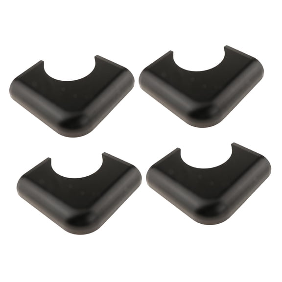 yotijay 4 Pieces Pool Table Corners Billiard Table Corner Pieces Simple to Attach Sturdy Guard Plates Metal Snooker Desk Parts Covers Black