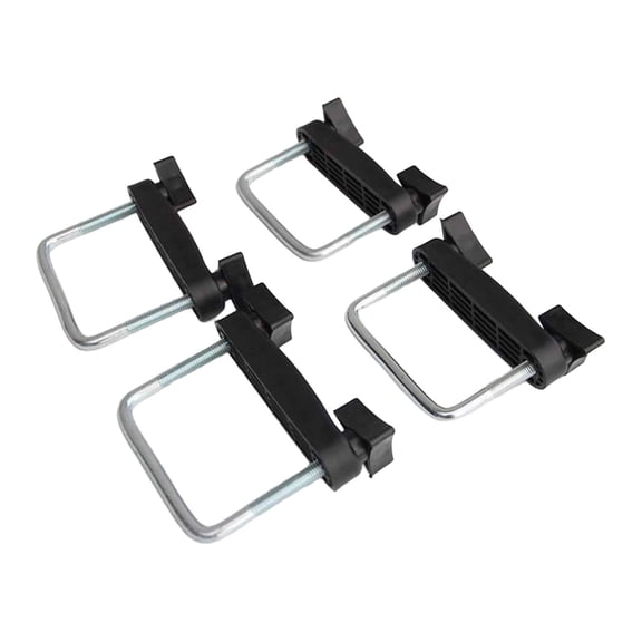yotijay 4 Pieces Roof Box U Bolt Clamp Mounting Accessory Rack Clamp Bolt U Bracket Iron 6cm 4pcs