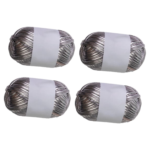 yotijay 4 Pieces T-shirt Yarn Crochet Bag Yarn Cloth Yarn Knitting Yarn for DIY Gray