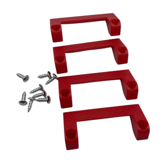 yotijay 4 Pieces Tape Measure Holder Garage Storage Rack for Organization Work Bench Red