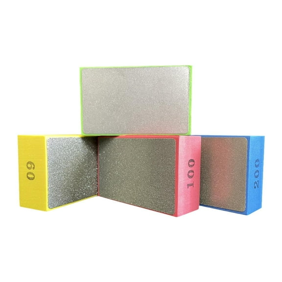 yotijay 4Pcs Hand Polishing Pads Trimming Practical Sturdy Easy to Use Reusable Grinding Full Sanding