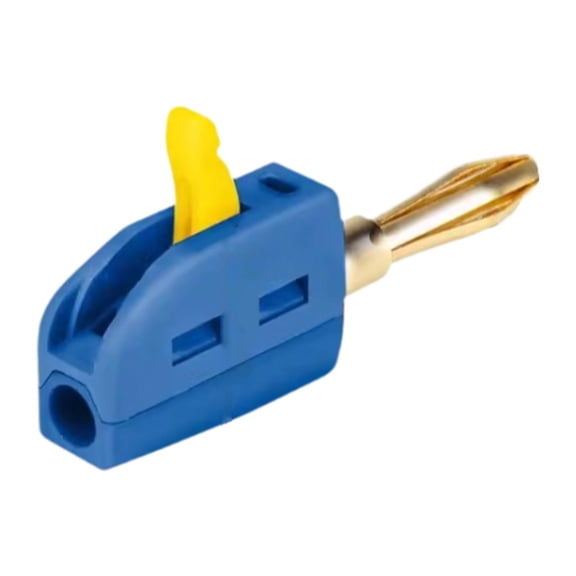 yotijay 4mm Banana Plug Low Resistance Mini Stackable Banana Plug for Home Theaters Blue