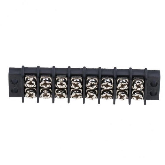 yotijay 4x 1 Piece 8 Possibilities Terminal Block Bus Bar with Insulated Circuit Protective Insulator Separating Strips