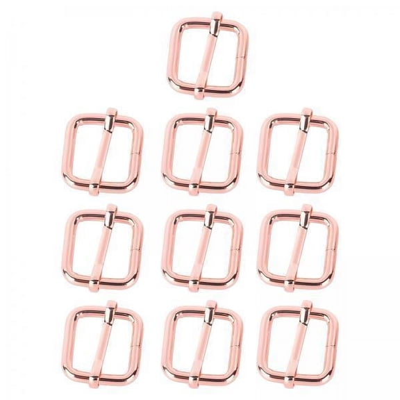 yotijay 4x10pcs Buckle Adjustable Quick Release Replacement Clips 20x20mm Rose gold