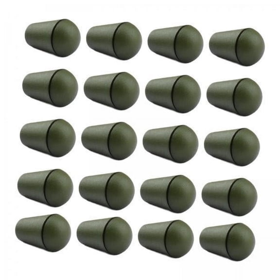 yotijay 4x20 Pieces Drawstring Stoppers Toggle End Cord Stop for Bag Lanyard Backpack Green