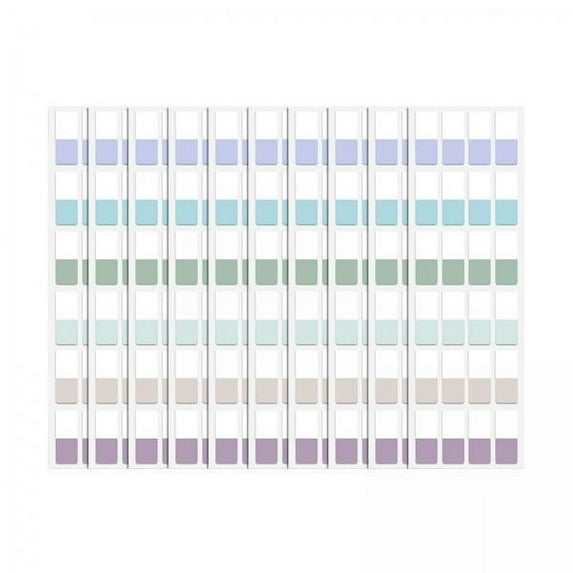 yotijay 4xColor Sticky Index Tabs Labels Memo 4 Sheets for Office 4x240pcs retro