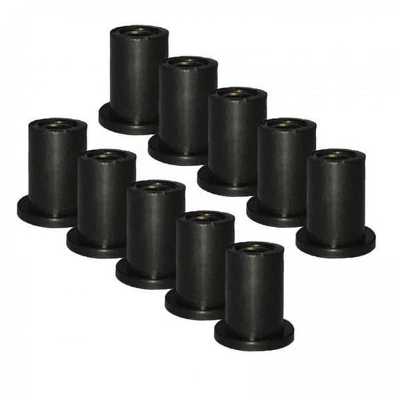 yotijay 4xDurable Rubber Well Nuts Cowls Fastener Metric Universal Replace 10x M4