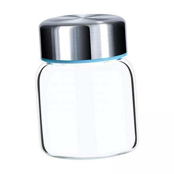 yotijay 4xMultipurpose Glass Jars Kitchen Canister Swivel Lid for Sugar Tea 150ml