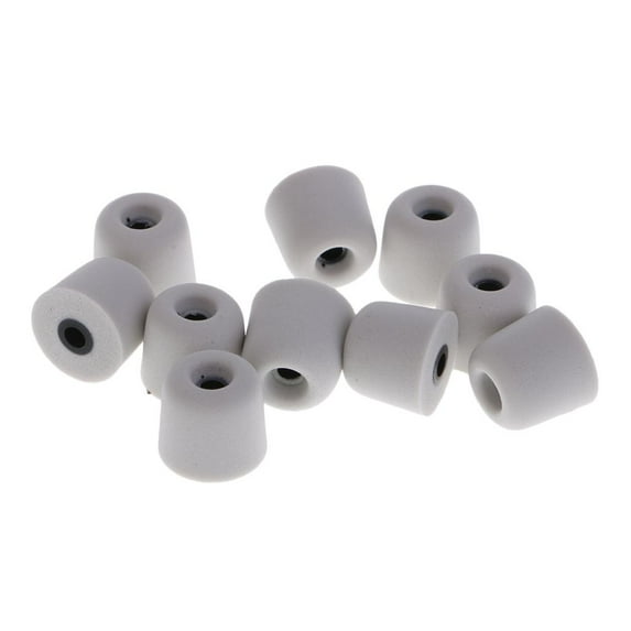yotijay 5 Pairs 3.0mm Memory Foam Tips Eartips For Earbuds /IN-EAR Earphones M Gray gray