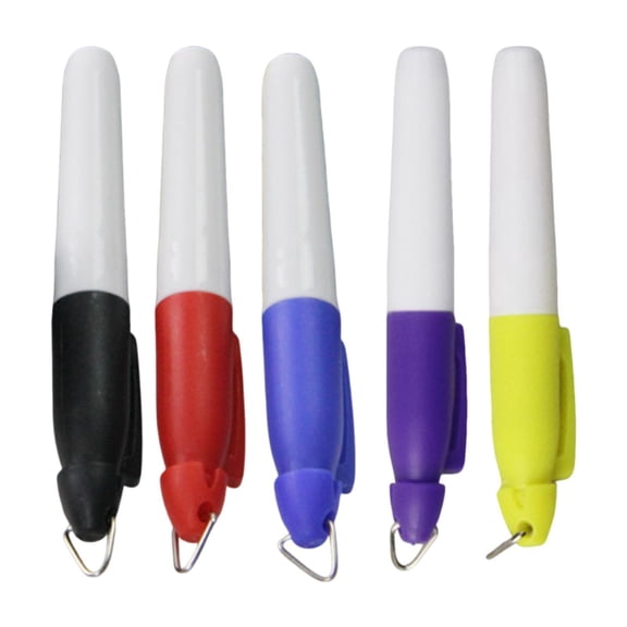 yotijay 5 Pieces Golf Ball Marker Pens Golfers Gifts Lightweight Ball Alignment Tool