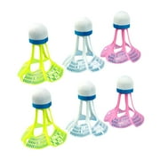 yotijay 6 Pieces Badminton Shuttlecocks Badminton Birdies for Game Sports Activities