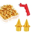 thumbnail image 1 of yotijay 60 Pieces Track Shoe Spikes Track and Field Running Spikes for Sports Adults Gold, 1 of 9