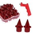 thumbnail image 1 of yotijay 60 Pieces Track Shoe Spikes Track and Field Running Spikes for Sports Adults Red, 1 of 9