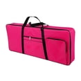 thumbnail image 1 of yotijay 61 Key Keyboard Case Handbag Padded Backpack Electric Piano Keyboard Gig Bag Rose Red, 1 of 9